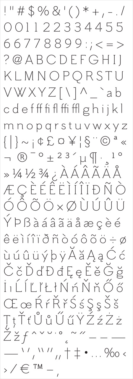 hilton-serif-char-set