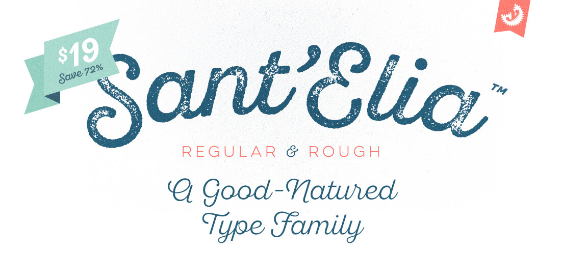 Get creative with Sant’Elia Script (includes 44 fonts)